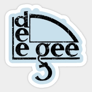 Dee Gee Records Sticker